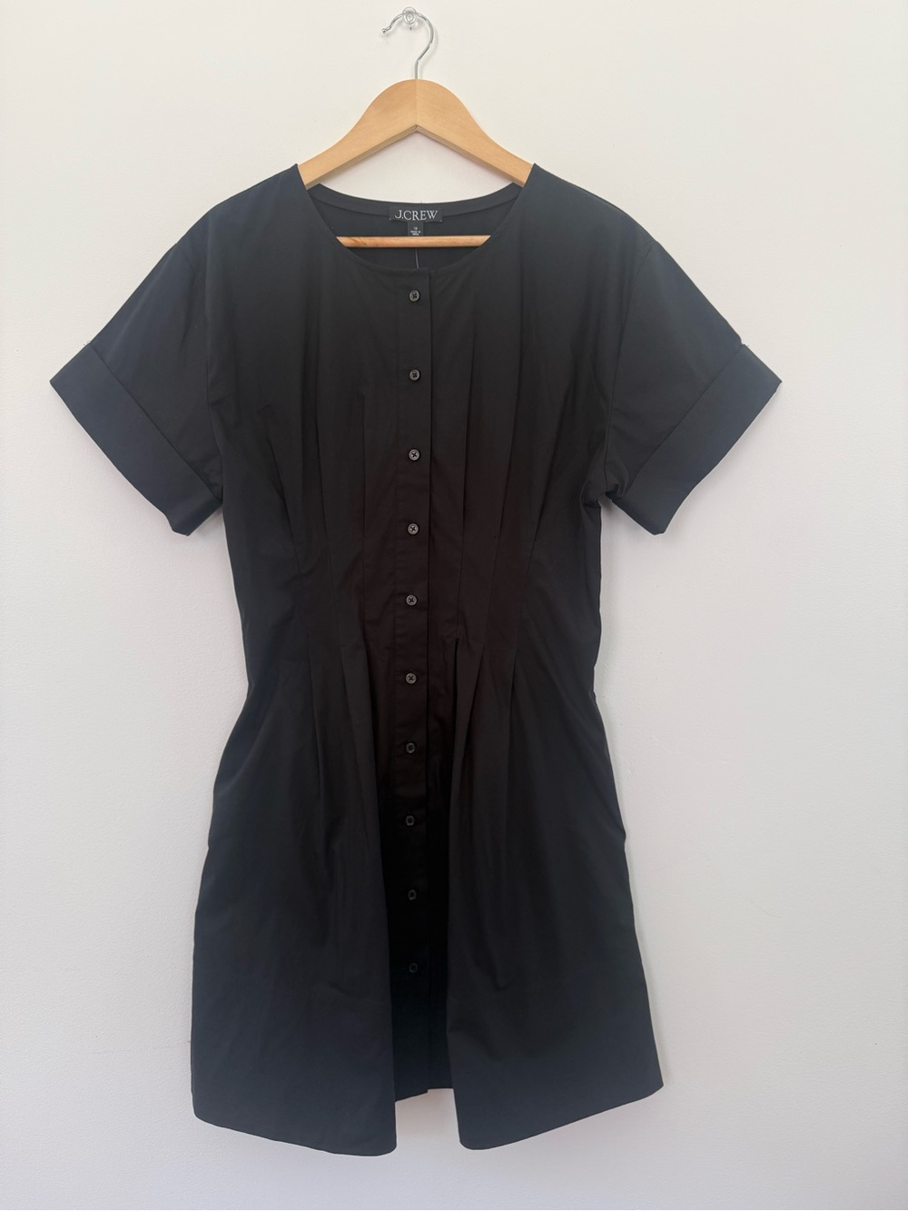 NWT J. Crew Wren Mini Shirt-Dress Cotton-Blend Poplin LBD Office Career Size 10 - Picture 6 of 15